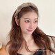 
Shufen Internet celebrity Organya chain headband for women new high skull top anti-slip pressure hairpin temperament braided headband headband F1387 Organya headband-black