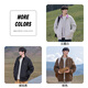 Mark Huafei Reversible Stand Collar Jacket Men's Spring and Autumn New Retro Casual Polar Fleece Men's Work Jacket Brown 2XL