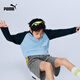 Puma (PUMA) Puma children's clothing 2026 spring new children's long-sleeved T-shirt round neck top trendy and comfortable ocean blue 80101 140
