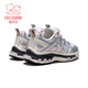 Fuluo Mi Children's Sports Shoes Spring New Girls Campus Casual Running Shoes Comfortable and Breathable Outdoor Mesh Shoes Silver 32