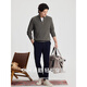 GUSKI brand cardigan men's machine washable worsted sweater spring and autumn solid color half-zip stand-up collar knitted corduroy bottoming sweater medium gray gift box S 165 reference weight 100-120Jin Jin is equal to 0.5 kg