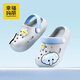 Happy Mary Children's Sandals Summer Boys 1-3 Years Old 2 Indoor Infants Breathable Baby Beach Outerwear Girls Croc Shoes Gray 22 Inner Length 14cm Suitable for Feet Length 13.5-14cm