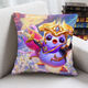 Jiuyao Genting Game Golden Shovel Battle Pillow LOL League of Legends Bedside Car Lumbar Cushion Sofa Living Room Cushion DAP20 40*40 cm (pillow core + pillow case)