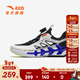ANTA Children's Sandals Men's Beach Shoes 2024 Summer New Style Baotou Knob Button Comfortable Breathable Sports Frame Shoes ANTA White/Black/Silver-2 37