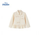 Disney children's clothing Elsa Princess girls long-sleeved shirt 2026 spring new style college style tops and jackets for middle-aged and older children beige 130 Recommended height 125-135cm, weight 50-60 Jin Jin equals 0.5 kg
