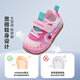 Mini Bala Train Children's Shoes Children's Running Shoes Spring New Baby Breathable Shock Absorbing Toddler Shoes Comfortable for Boys and Girls Pink Size 25 Suitable for Feet Length 14.5-15.0cm