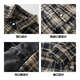 Big mouth monkey (paul frank) plaid woolen jacket men's autumn and winter new loose thickened warm casual lapel shirt style jacket