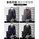 Playboy (PLAYBOY) 2026 New Groom Suit Wedding Dress Slim-fitting Korean Suit Groomsmen Banquet Wedding Formal Two-button Black Single Jacket XL Recommended 115-125 Jin Jin equals 0.5 kg