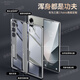 Case de téléphone mobile Lebiyi Samsung Fold6 Écran de pliage zold6 Nouveau cas de protection magnétique ultra-mince Z Fold6 Couverture complète transparente Galaxie et femmes Sceau de sens haut de gamme Sobre de support de sens haut de gamme [Argent de nuit étoilé] AR transparent Corning Membrane Hinge Full Cover Full