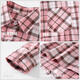 Romon Girls Plaid Shirt Long Sleeve Children's 2026 Girls 100% Cotton Retro Shirt Spring Autumn Jacket Pink Regular Single Shirt 130