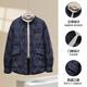 Yalu 2025 New Lightweight Down Jacket Women's Short Style Liner Stand Collar Daily Couple Small Comfortable Large Size Jacket Men Navy Blue XL Recommended 140-160Jin Jin is equal to 0.5 kg