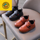 G.duck Little Yellow Duck New Children's Black Leather Shoes Kindergarten Boys' Single Shoes Elementary School Students' Soft-soled Casual Shoes Boys' Baby Shoes Black Single Liner Size 26/Inner Length 15.6cm