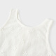 Tongtai (TONGTAI) baby girl dress spring and autumn children's clothing girls outer wear lace cover skirt mesh jacquard vest dress white 90