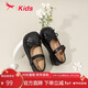 Red Dragonfly children's spring and summer girls' shoes single shoes soft sole baby girl's small leather shoes girl princess shoes Q43BPPY401 black 27
