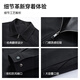 SHANSHAN Men's Lapel Jacket 2026 Spring New Versatile Casual Fashion Top Long-Sleeved Windproof Three-dimensional Jacket Black L /175