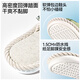 Happy Mary 2026 New Cotton and Linen Slippers Children's Spring and Autumn Home Indoor Floor Medium and Large Children Parent-Child Boys Linen Slippers Light Moss Mushroom Green 29 Inner Length 19cm Suitable for 29 Feet