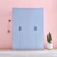 Quanyou Home Nordic four-door wardrobe flat door bedroom simple cabinet locker wardrobe simple storage cabinet 125201 four-door wardrobe