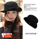 Zhunwu Qianjin top hat women's hat autumn and winter 2026 new woolen fisherman hat felt hat basin hat winter hat Hepburn style elegant French Qianjin style curled black top hat