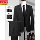 Woodpecker 2026 new groom suit wedding dress groomsmen slim Korean suit banquet wedding formal black single jacket XL recommended 115-125 Jin Jin equals 0.5 kg