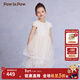 PawinPaw shopping mall same style cartoon bear children's clothing 25 spring and summer new girls festival dress dress Ivory ivory/39 110