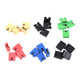 DZYJ jumper cap, long handle cap, pitch 2.54MM, color jumper cap, short circuit block, pin header connection block, yellow opening (100 pieces)