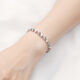 TTMIX platinum cat eye bracelet PT950 fashion queen temperament platinum hand ornament turned bead chain 5.3-5.5g 16cm thick 4.4mm