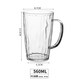 He Jiagong 6-pack PS plastic beer mug, acrylic draft beer mug, pineapple mug with handle, catering tea cup, beverage cup, diamond style, 10-pack, unbreakable, high temperature resistant 560ml