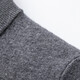 Kangaroo (DAISHU) 100% sheep wool autumn semi-worsted wool sweater stand collar zipper thickened full wool cardigan for men