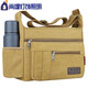 Shouli Electrician Hardware Tool Bag Canvas Bag Men's Messenger Bag Multi-layer Zipper Shoulder Bag Large Capacity Tool Bag Brown