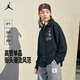 NIKE JORDAN Nike AJ children's shirt 2025 spring new comfortable terry children's long-sleeved shirt black 130/64(7)