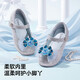 Carter Rabbit Children's Leather Shoes Girls 2026 Spring New Product Baby Single Shoes Crystal Shoes Girls Elsa Princess Shoes Crystal Blue 25 Inner Length Approximately 16.0cm Foot Length Approximately 14.8-15.4cm
