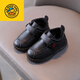 G.duck Little Yellow Duck New Children's Black Leather Shoes Kindergarten Boys' Single Shoes Elementary School Students' Soft-soled Casual Shoes Boys' Baby Shoes Black Single Liner Size 26/Inner Length 15.6cm