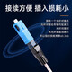 赛纤（SAIXAIN）FTTH预埋SC光纤冷接子快速连接器 宽带电信联通移动光猫接头监控/分光器接头 SC冷接子 200个装