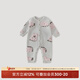 Bali piglet parent-child pajamas set baby autumn and winter plus velvet thickened warm children sweater knitted one-piece baby home clothes Hanhan Strawberry Bear (baby haha) 73