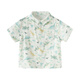 DAVE&BELLA boys' shirts 2026 summer new children's moisture-absorbent quick-drying shirts baby boys' short-sleeved tops children's bottoming shirts Dinosaur Forest ready stock 100 cm (recommended height 90-100cm)