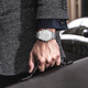 
LOBINNI men's watch, men's mechanical watch, fully automatic multi-function waterproof, high-end brand men's watch birthday gift for boyfriend 12033-Rose shell white-faced brown belt, leather strap free engraving