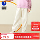 Mini Bala mini parent-child jumping pants for boys and girls loose high elastic sports pants autumn light khaki 50311 165