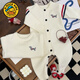 G.duck parent-child clothing for a family of three high-end 2025 new autumn baby one-month-old baby autumn sweater white 175 L