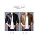 Men's leather jacket spring black + khaki M