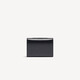 BALENCIAGA HOURGLASS Women's Black Smooth Calf Leather Flip Mini Wallet Black Mini