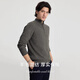 GUSKI brand cardigan men's machine washable worsted sweater spring and autumn solid color half-zip stand-up collar knitted corduroy bottoming sweater medium gray gift box S 165 reference weight 100-120Jin Jin is equal to 0.5 kg