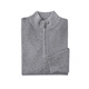 GUSKI brand cardigan men's machine washable worsted sweater spring and autumn solid color half-zip stand-up collar knitted corduroy bottoming sweater medium gray gift box S 165 reference weight 100-120Jin Jin is equal to 0.5 kg