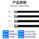 Stainless steel cable tie 304 spray-coated stainless steel cable tie self-locking 4.8MM/8MM marine cable tie metal anti-rust wire harness spray-coated 8MM*800MM 100 pieces per pack