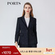 PORTS Women's Commuting Versatile Blazer LM8J025MFF064 Black Stripes 4