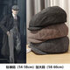 Aoyan Lai Razor Hat Peaky Blinders Beret Men's Octagonal Hat Winter Painter Hat Newsboy Autumn and Winter Woolen Beanie Hat Shelby--Black Elasticity Adjustment M Standard Code (54-58c)