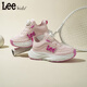 LEE KIDS children's shoes spring new children's running shoes boys fashion thick-soled sports dad shoes girls pink 32