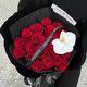 Laiji Flower Express Rose Gift Box Bouquet Confessing Love to Girlfriend Birthday Gift Nationwide Delivery 19 Red Rose Bouquet - Phalaenopsis Style