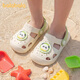 BALABALA's new children's sandals, summer baby external hole-in-the-wall shoes, soft-soled lightweight wear-resistant toddler shoes for boys and girls, Panda Off-White 21, inner length 14cm, suitable for feet 13.5-14cm long