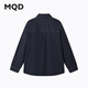 MQD boys' 26 spring new college style workwear lapel washed denim shirt original denim color 120