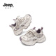 Jeep children's sports shoes 2026 spring new thick-soled dad shoes mesh breathable functional running shoes for boys and girls Mi Purple 26 Shoe inner length 16.6cm